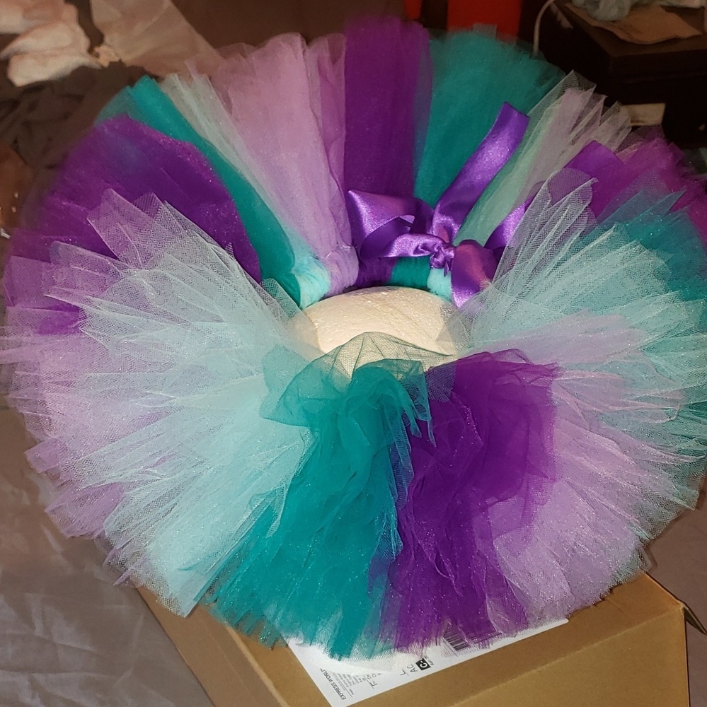 Infant 1 Year Old Mermaid Color TuTu